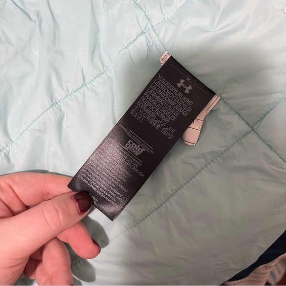 Under Armour Teal youth child teen infrared thermo layer winter jacket in Y-L - Picture 12 of 12